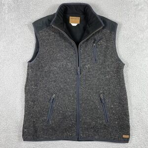 Laundromat Wool‎ Fleece Lined Sweater Vest Mens XL Charcoal Grey Handcrafted